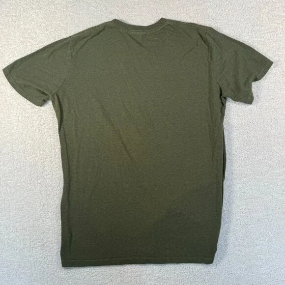 Gustin Mens Short Sleeve Tee T Shirt Green Size XL Workwear Basic Casual Cotton - Picture 2 of 9